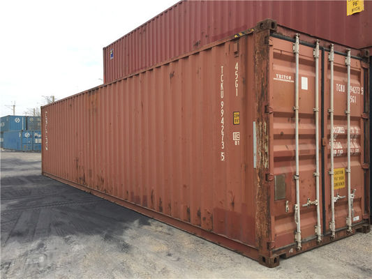 China recipientes de aço altos da segunda mão do cubo de 45ft para o transporte de oceano da terra fornecedor